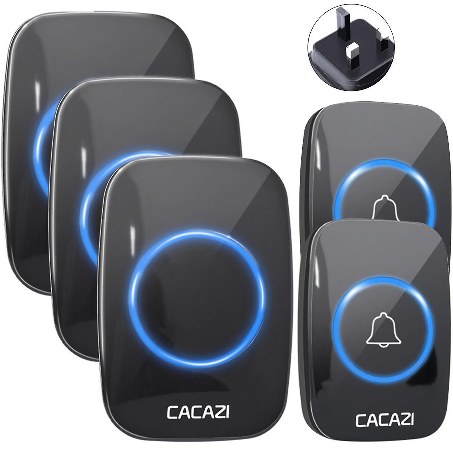 ZHOUBA 1 Set A10 Sonnette sans fil 60 Chime Music Mode 5 niveaux de volume Smart Door Bell Home Secu