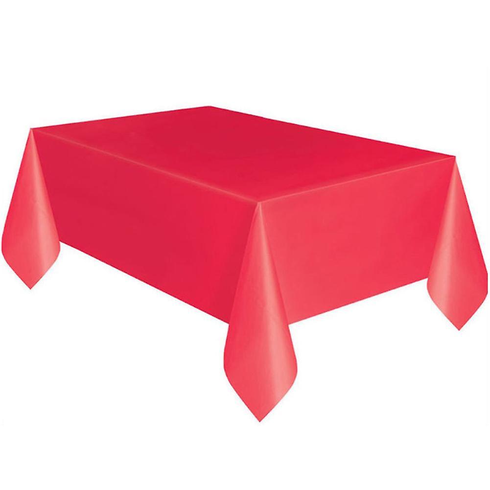 ZHOUBA Solid Color Rectangle Dining Table Cover Cloth Birthday Party Tablecloth Decor
