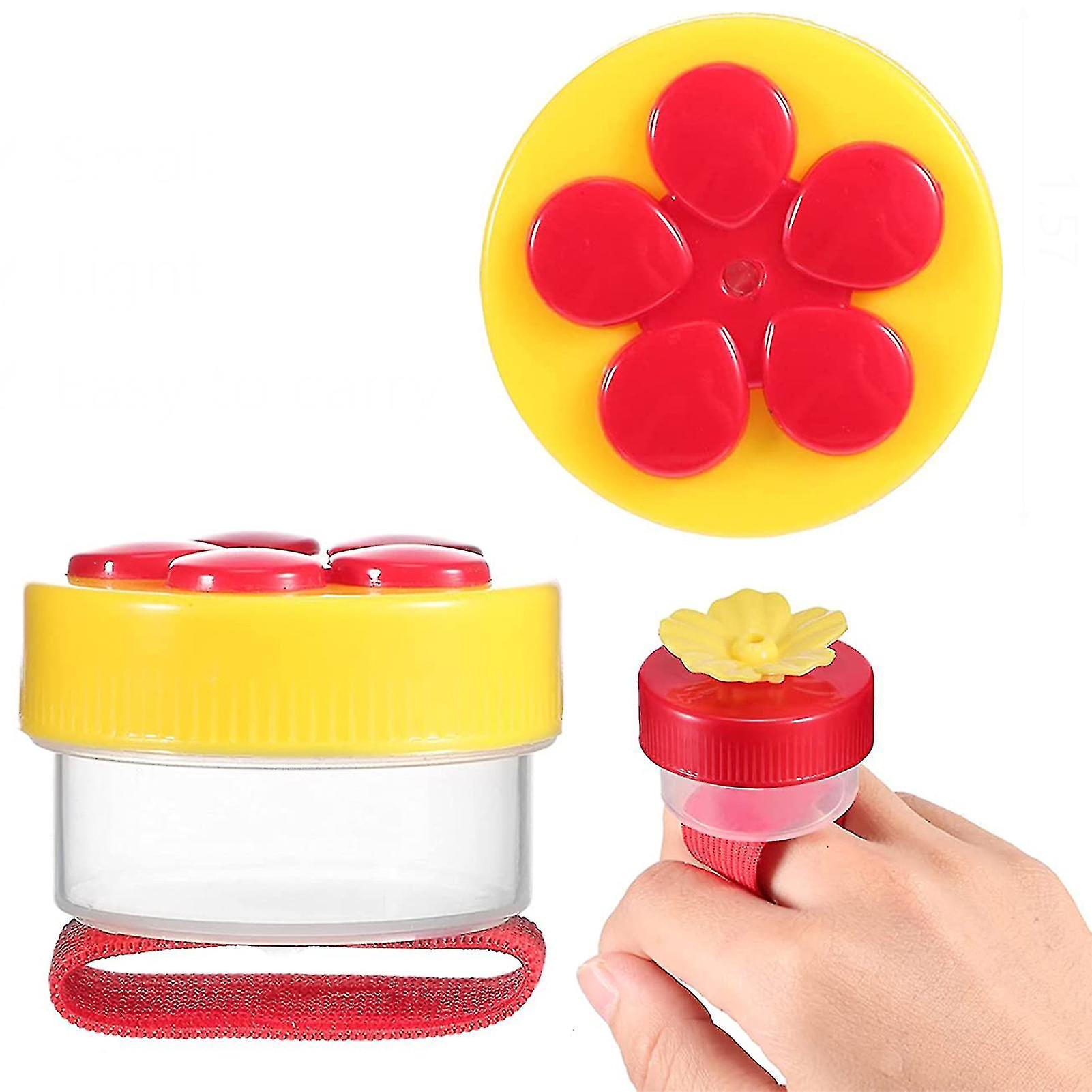 4 Pcs Hummingbird Ring Feeder Hand Held Feeding Tools For Outdoor Backyard