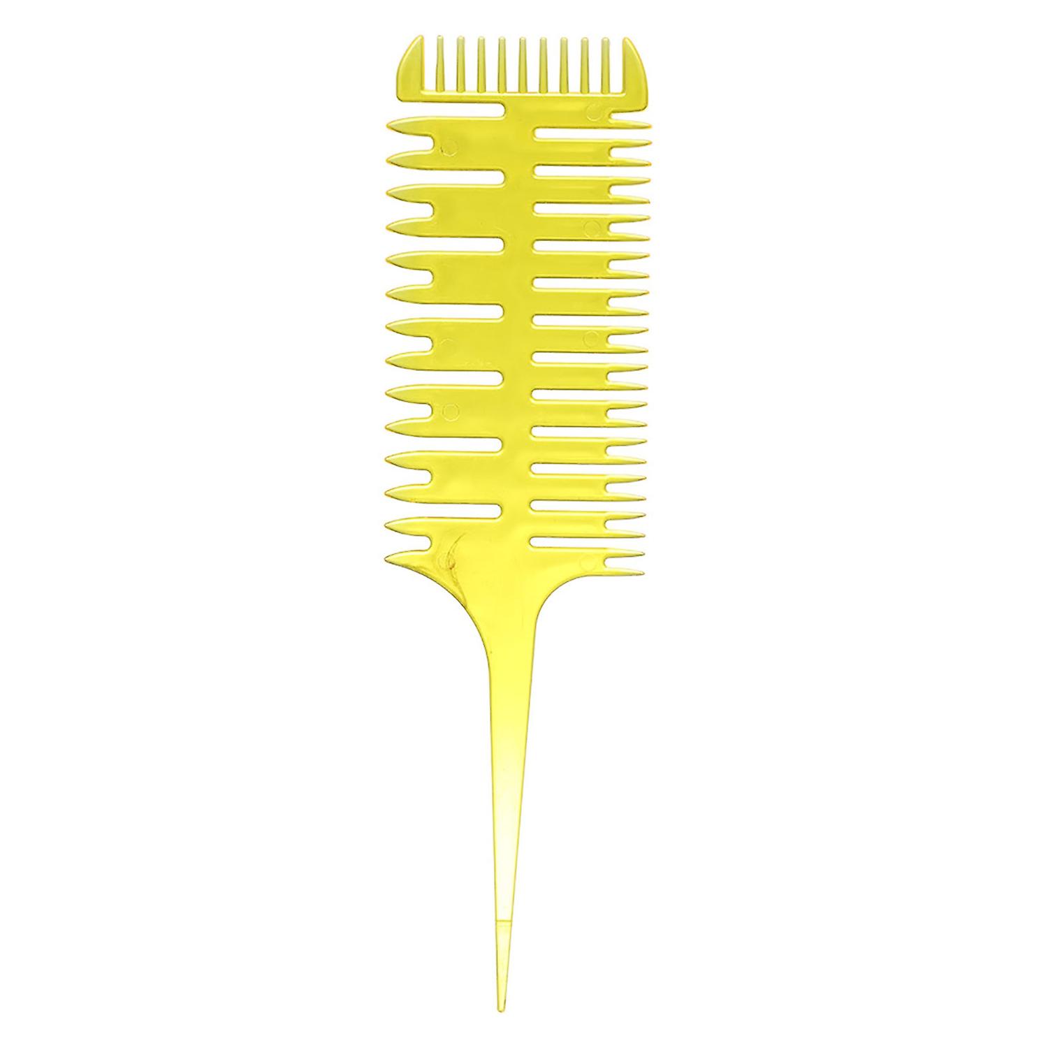 Hair Dyeing Comb 3-Way Sectioning Highlight Comb Professional Weave Weaving Comb Hair Dye Styling To
