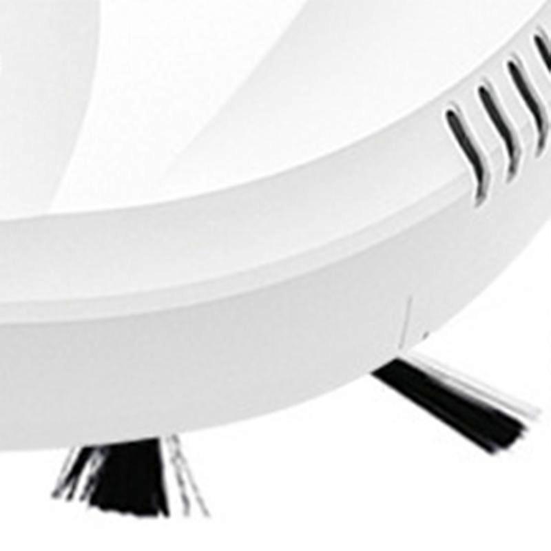 Robotic Vacuum Cleaner Smart Wireless Low Noise USB Charging Automatic Clean Robot for Sweeping and Mopping White 