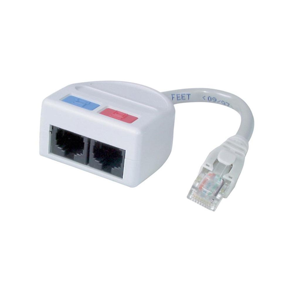 Jaycar 高品质标准 RJ45 Cat 5 UTP 分路器插座 150mm 浅灰色