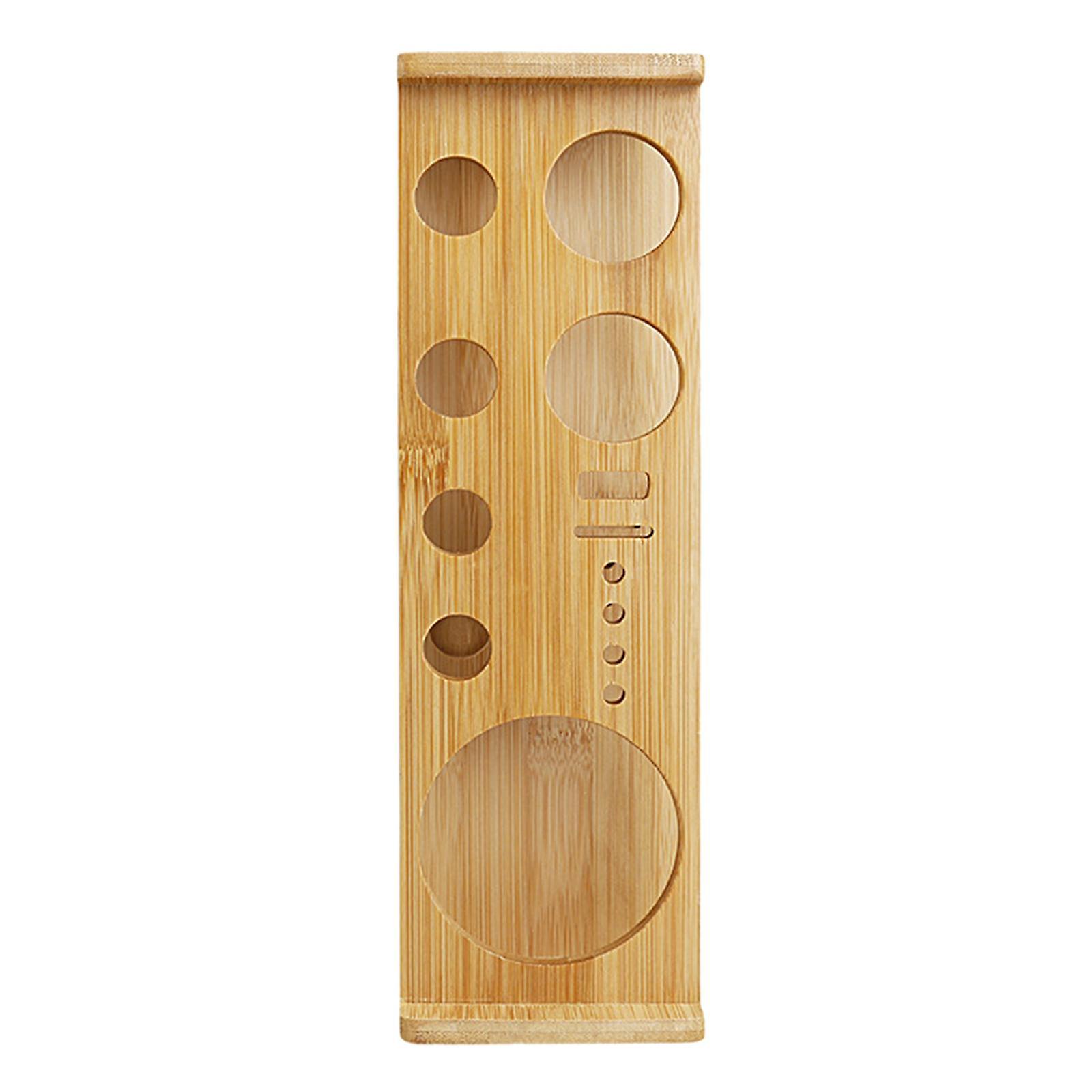 Cocktail Bartending Set Wooden Stand Bartender Kits Stand for Home Beginners