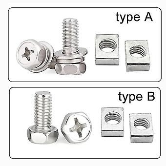 2 Sett Universal Motorsykkel Scooter Atv Dirt Bike Batteri Terminal Mut Og Bolt Skruer M5 M6 8mm 10mm 12mm 16mm 4ah 5ah 6ah 7ah
