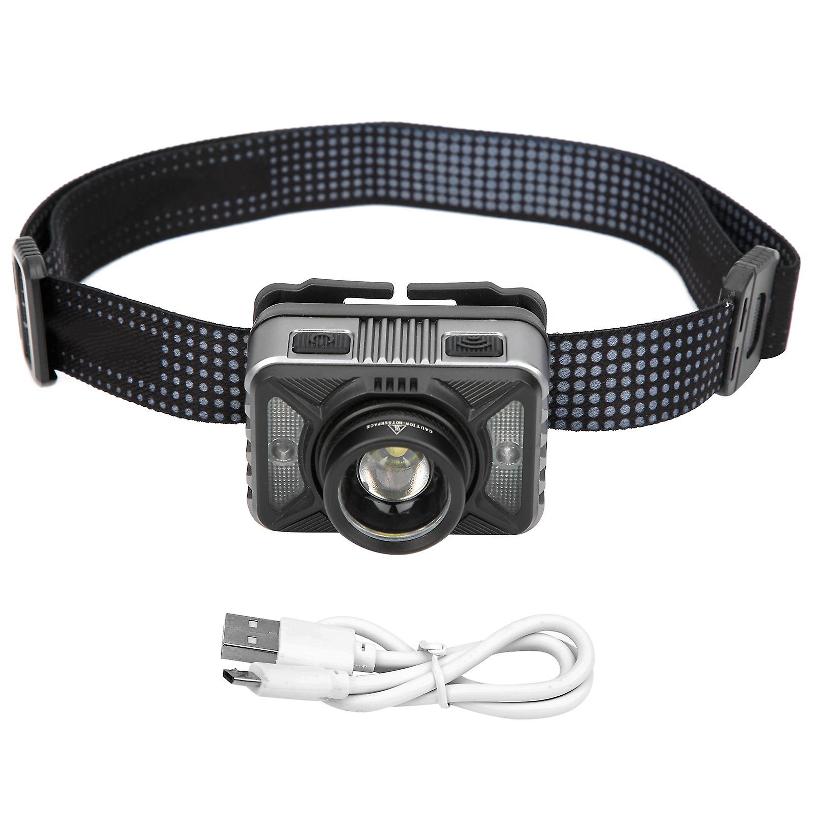 XHP50 Strong Brightness Zoom Induction Front Light Builtin Battery USB Charging