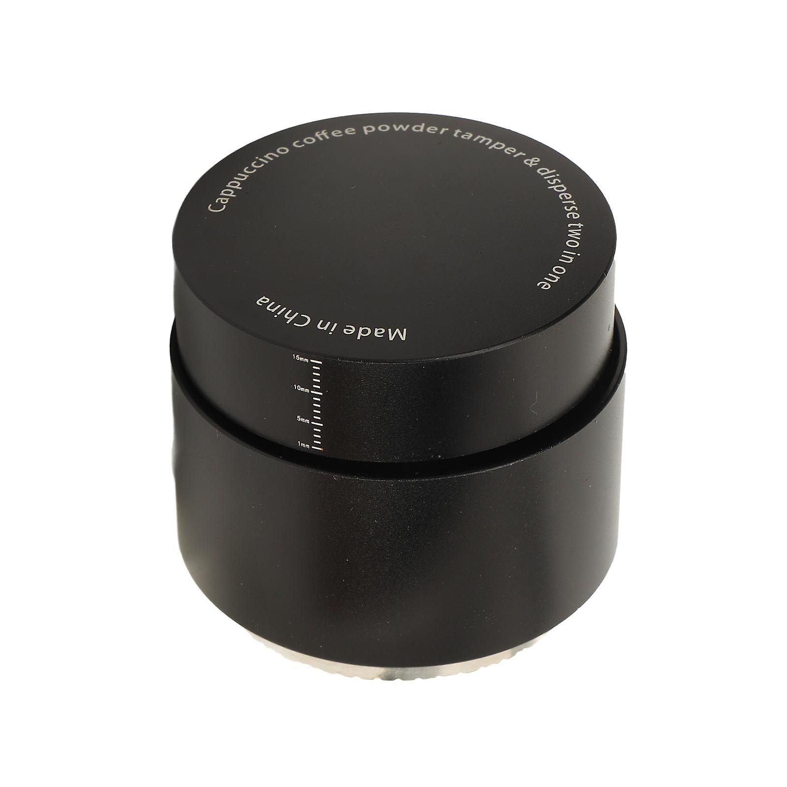 Versatile 3-in-1 Coffee Tamper with Waffle Base, Distributor, and Hammer – 53mm for Home Use