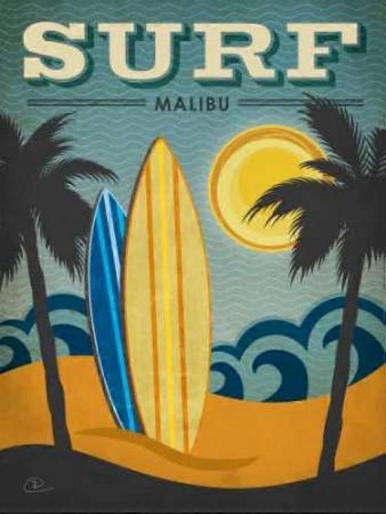 Surf Malibu Poster