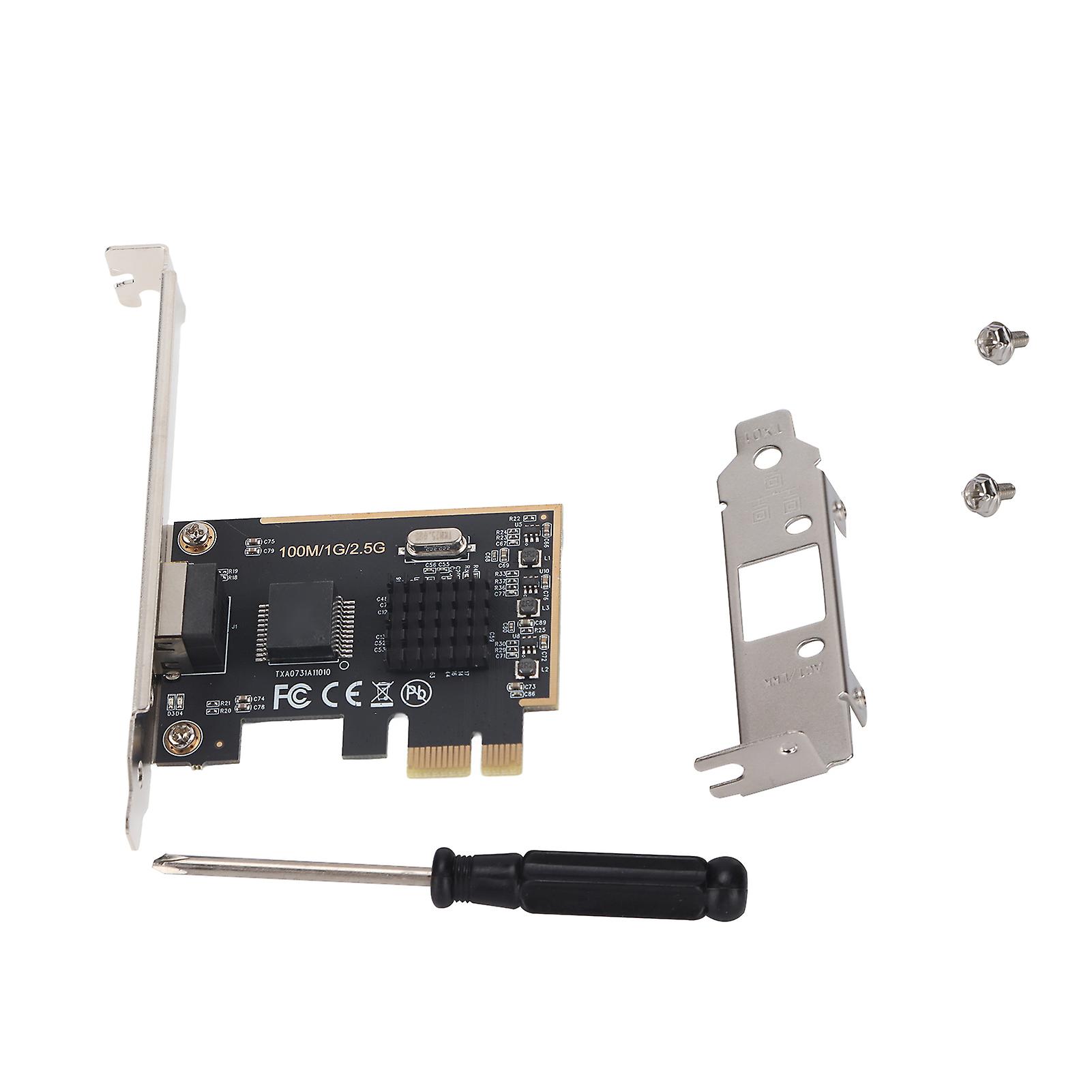 2.5Gbps PCIe Gigabit Network Card Wired Adapter for High-Speed Desktop Connectivity