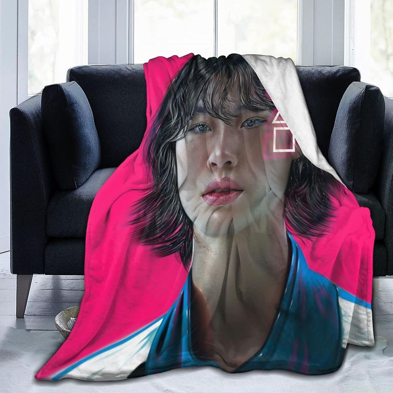 Ho&Yeon Model Jung Flannel Blanket Bedding Fleece Blanket Soft Thow Blankets Air Conditioning Blanket For Sofa Couch Living Room Bedroom a1821