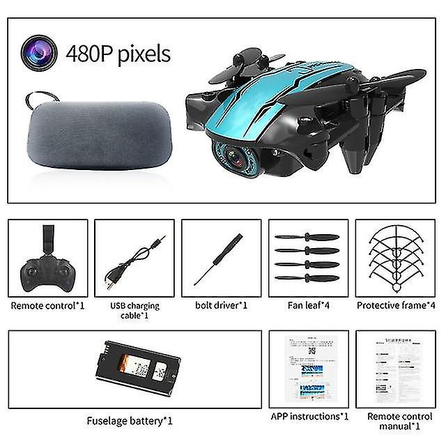 Cs02 Mini Wifi Fpv Hd Camera Altitude Hold Mode pieghevole Rc Drone Quadcopter Giocattolo Aeroplano Telecomando Drone Bambini Giocattolo