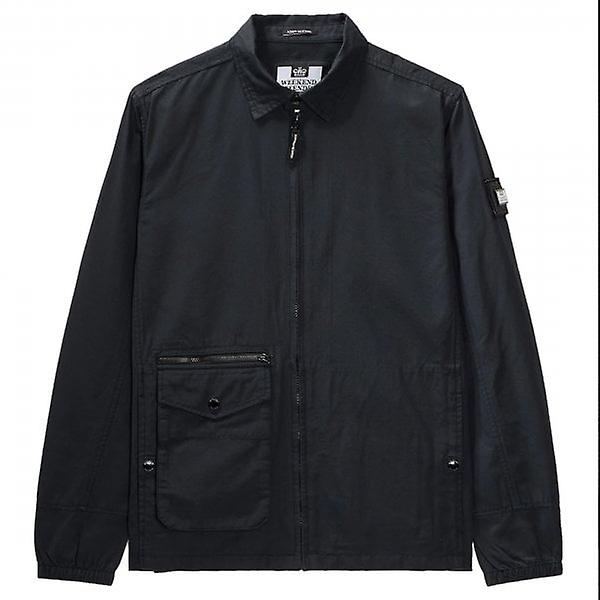 Men's Weekend Offender Vinnie Black Overshirt Jacket OSSS2401