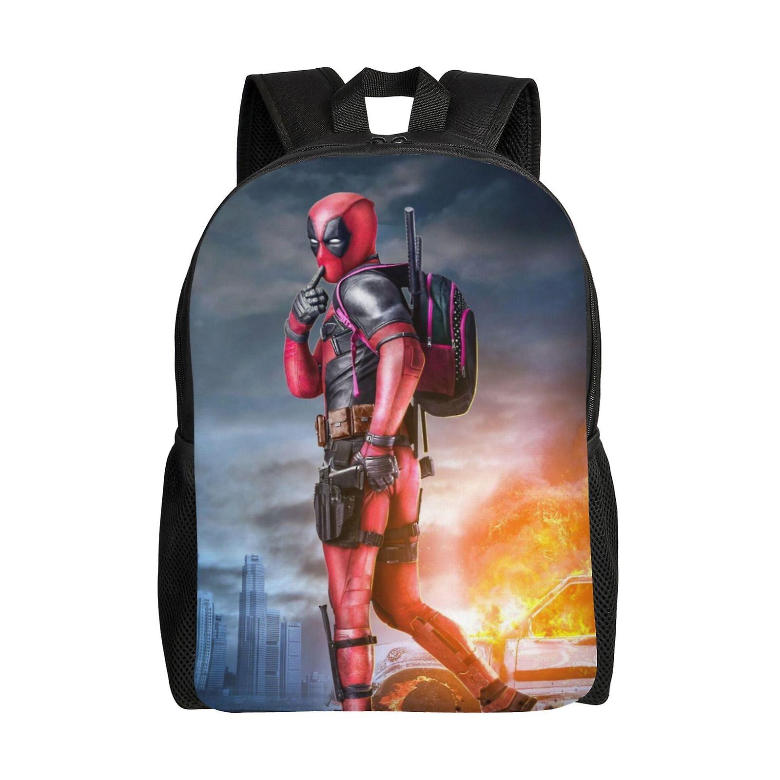 Deadpool Kid Backpack School Bag Elementary Students Bookbags