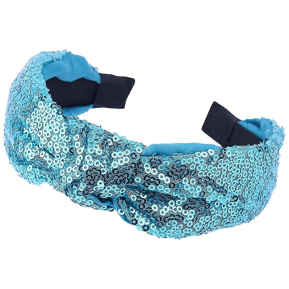 自由奔放に生きる結び目のあるファッションヨガグリッタースパンコールヘッドバンド女性用大人の弾性ヘアアクセサリー