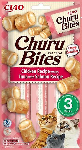 Inaba Snack Churu Bites Tuna Recipe with Salmon for Cats