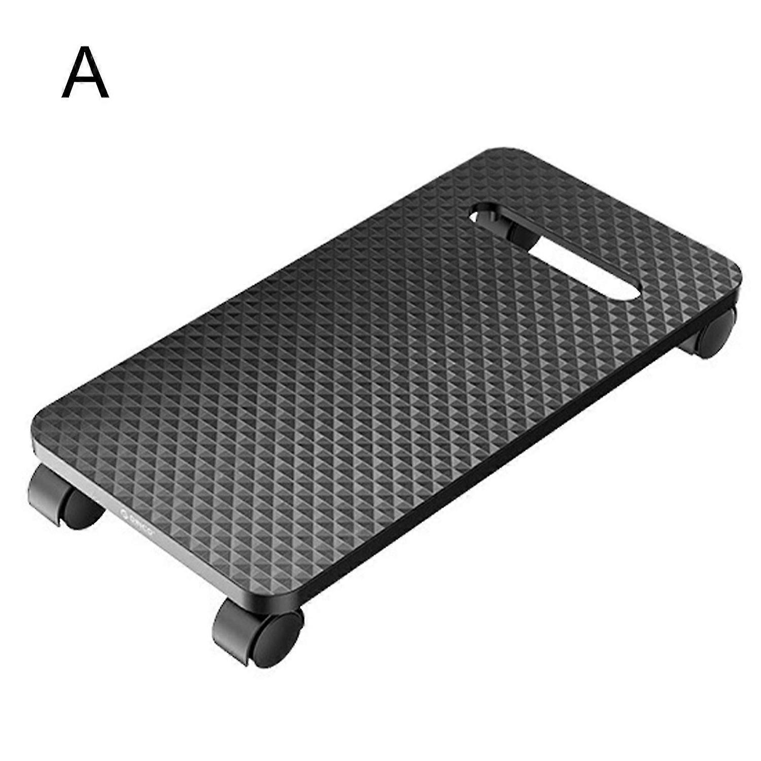 Computer Tower Stand Mobile Brake Locking Desktop Computer Case CPU Rolling Holder with Caster Wheel