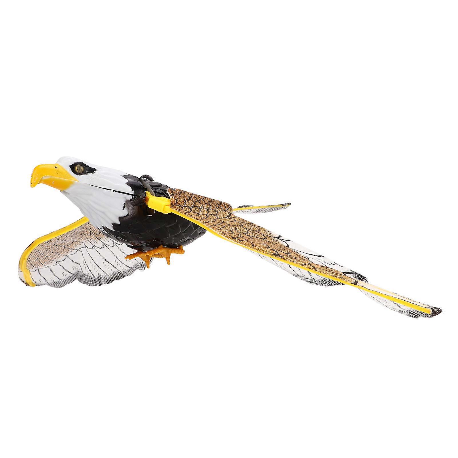 Interactive Cat Toy Lifelike Eagle Shape Sound Light Automatic Bird Kitten Toy for Door Wall Ceiling 