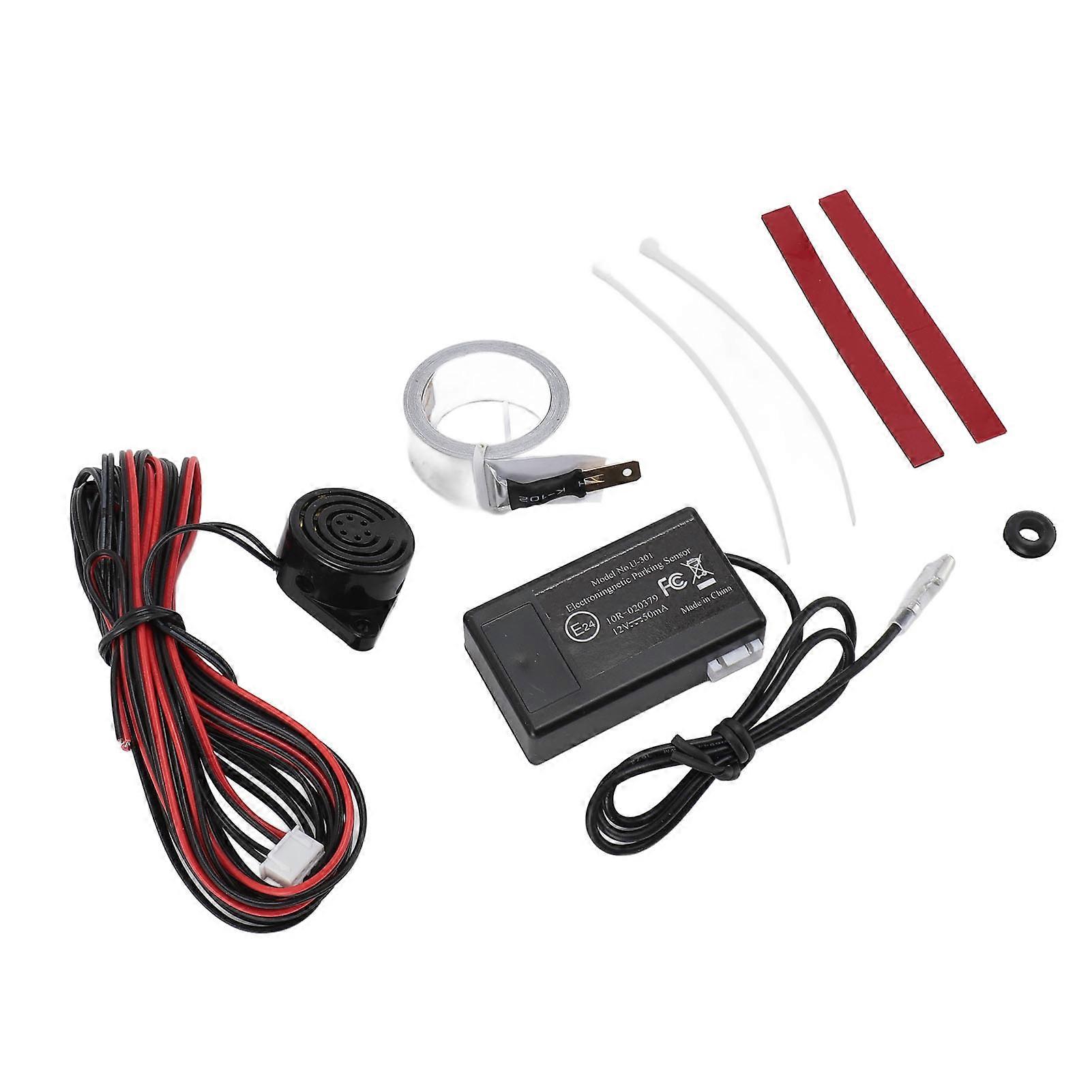 Electromagnetic Reverse Backup Sensor System Buzzer Alarm Safety Parking Reversing Sensor System Kit for Car 12V