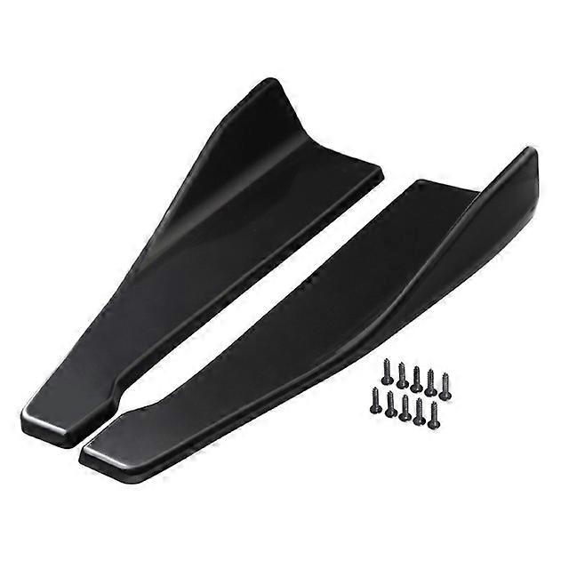 1 Pair Car Rear Bumper Lip Trim Protector Car Side Skirt Cover Car Corner Bumper Guards with screws Universal Fit