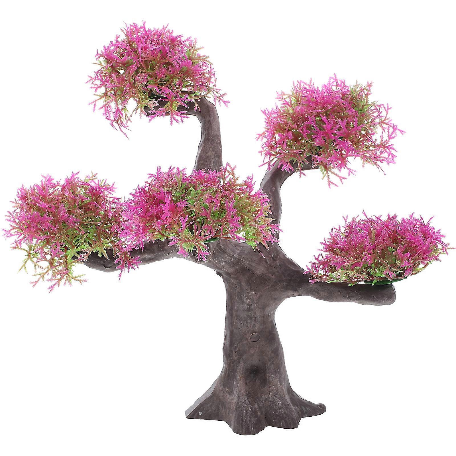 Fish Tank Small Tree Decoration Artificial Tree Model Fake Tree Fish Tank Ornament