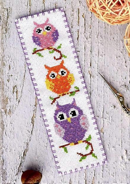 1 ensemble de marque-pages à broder, à coudre, à broder, au point de croix