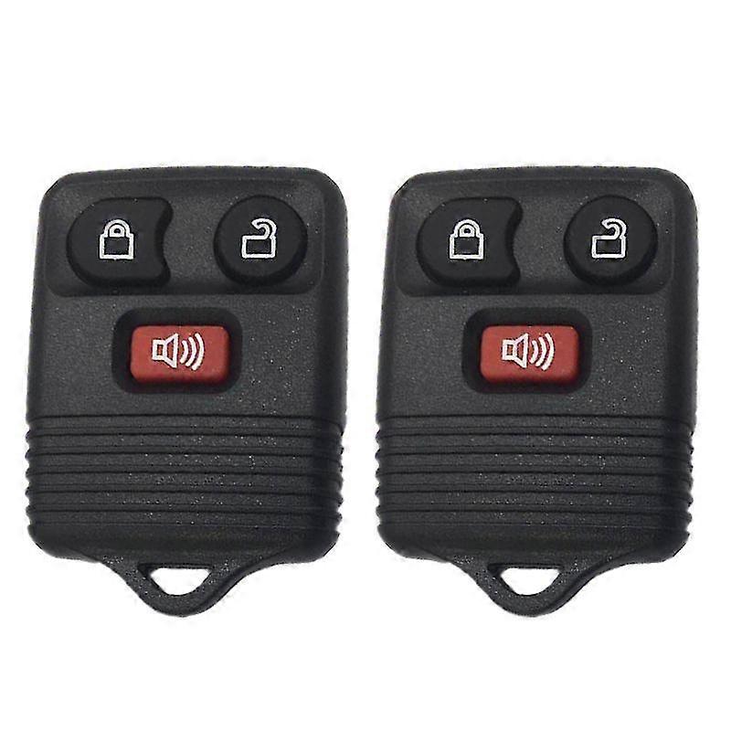 2Pcs 3 Keys Remote Car Key Fob Fit for Ford F150 1999 2000 2001 2002 2003 2004 2005 2006 2007