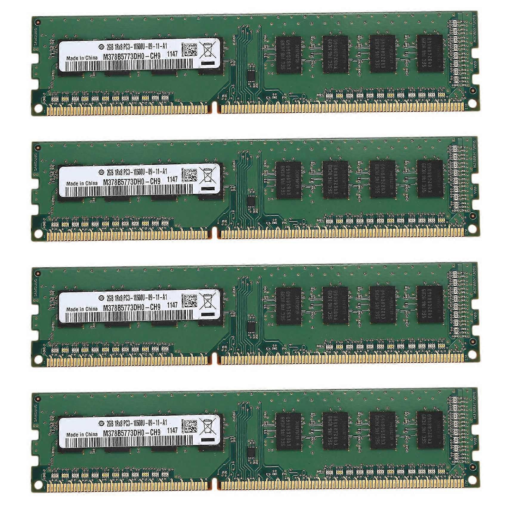 4x DDR3 2GB Ram 1333 MHz For Intel Desktop PC Memory 240pin 1.5v Ny Dimm