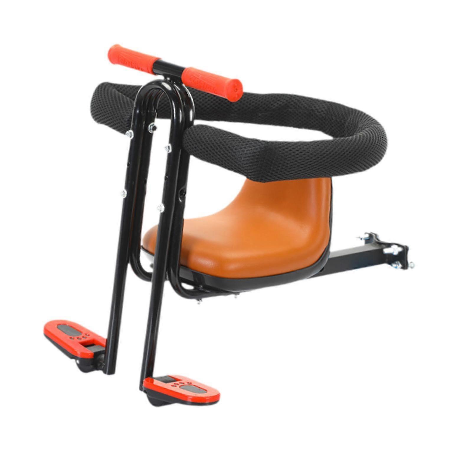 Barnesete foran justerbart barnesykkelsete for landeveissykkel foreldre barnesykler svart