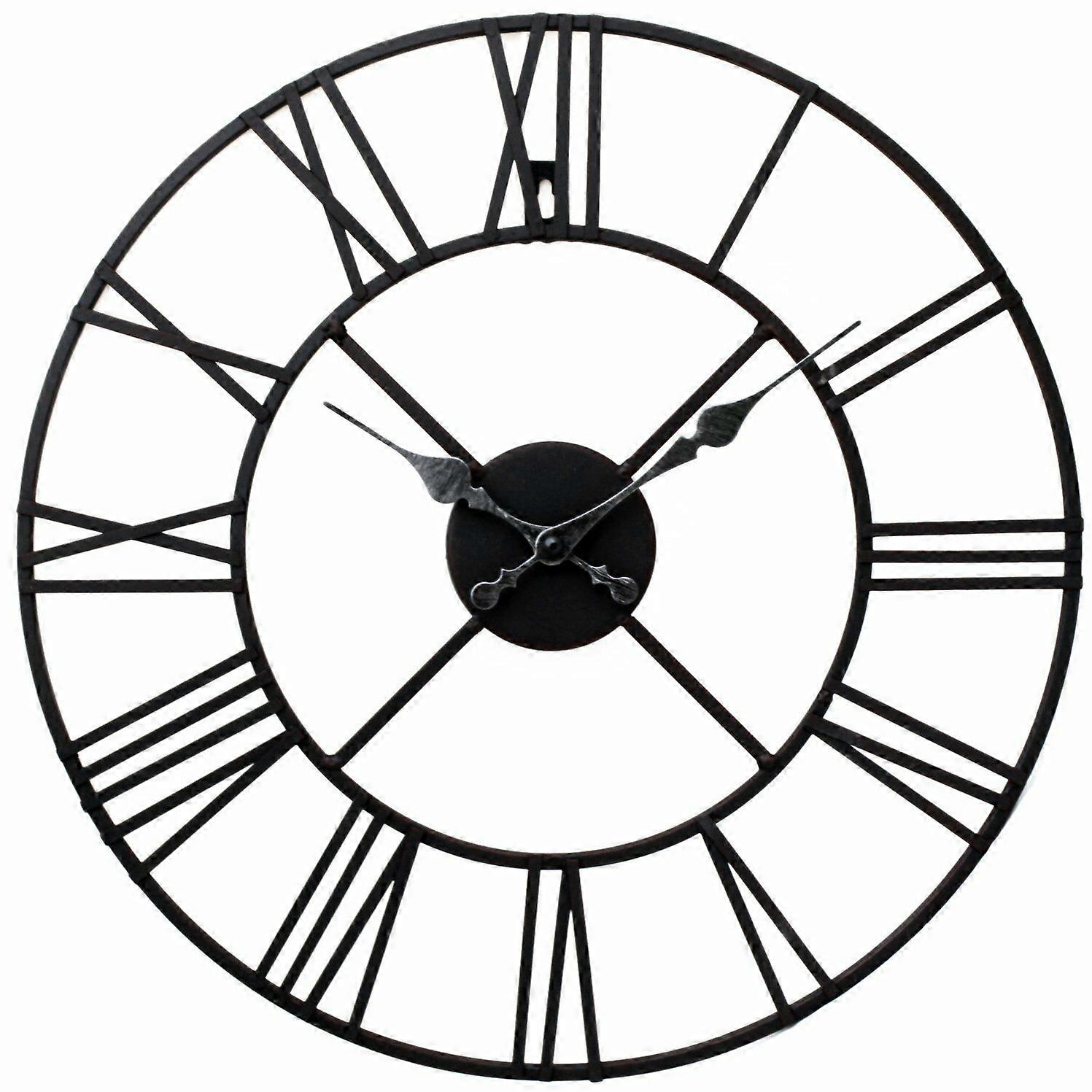 Large Wall Clock with Large Roman Numerals Metal 40,60 Cm