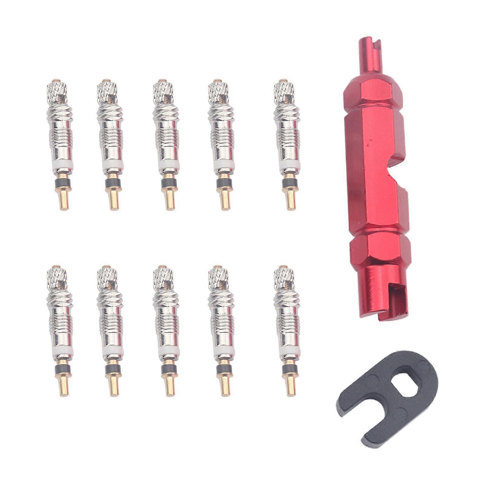 Bike Valve Core Remover Tool Kit Sturdy Professional Easily Install Replaces Red