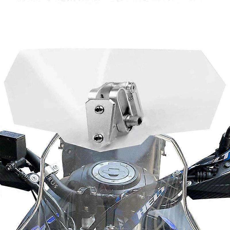 Motorcycle Windshields Universal Clear Large Windscreen Universal Compatible Upgraded Aluminum Metal Support