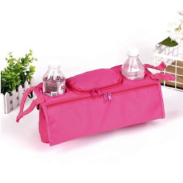 Stroller Organizer with Insulated Cup Holder By Detachable Phone Bag Shoulder Strap Fits for Stroller Baby Stroller Accessories
