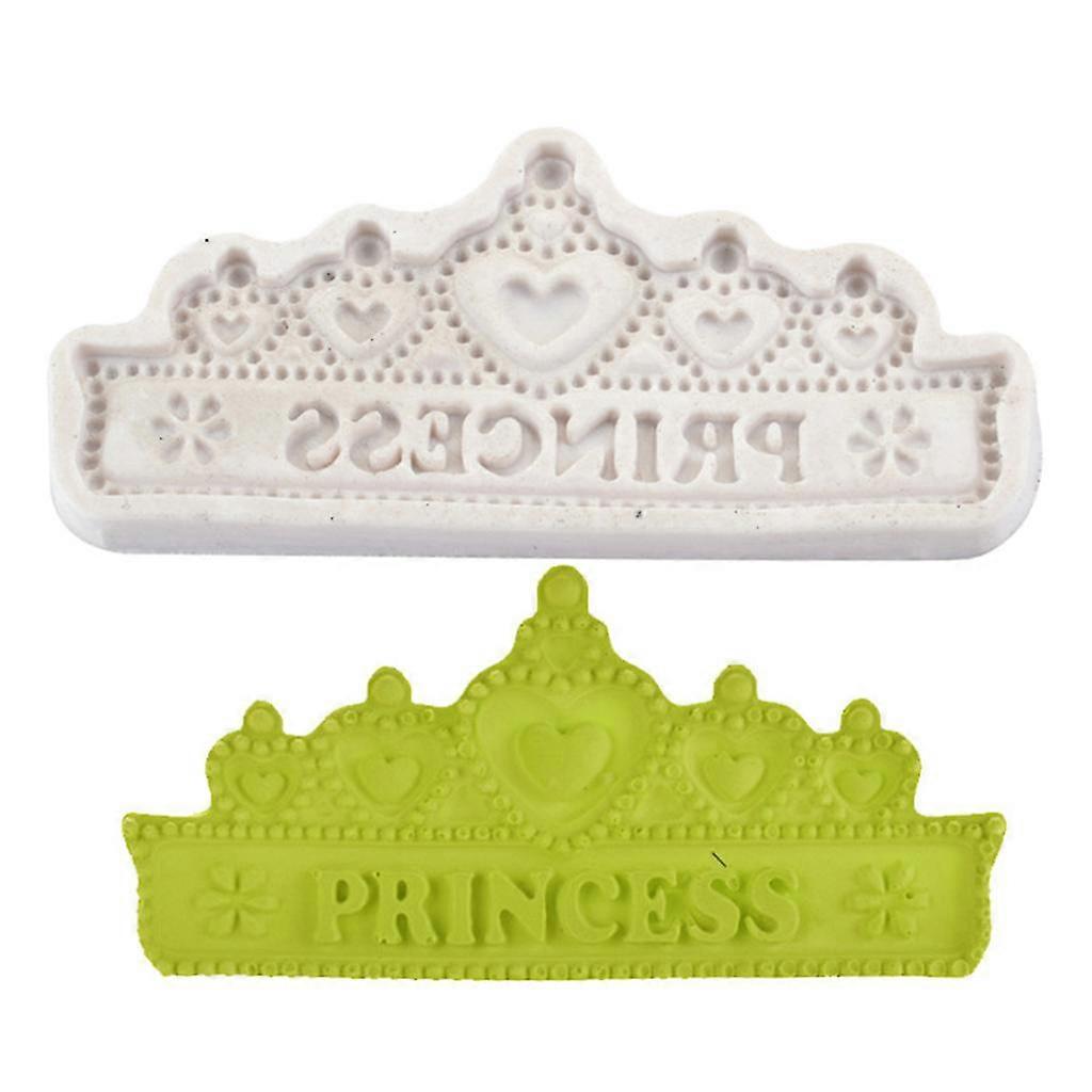 الأميرة التاج سيليكون قوالب لاستحمام الطفل حزب عيد ميلاد حزب بودينغ، عموم الكعك، انطباع الحصير الباروك فوندان