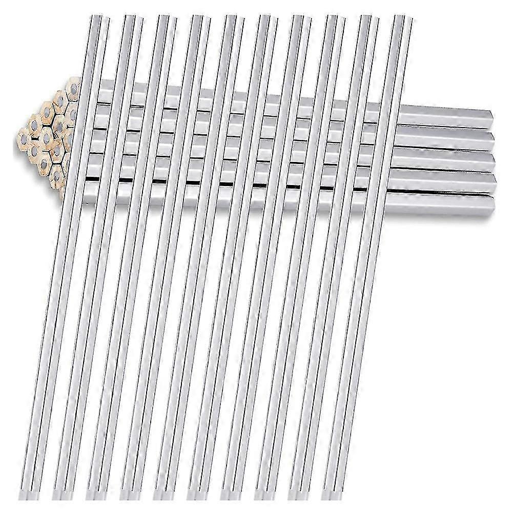24 Confezione Argento Saldatori Matita Metallico Argento Marcatura Matita Acquerellabile Matite Colorate per Cons