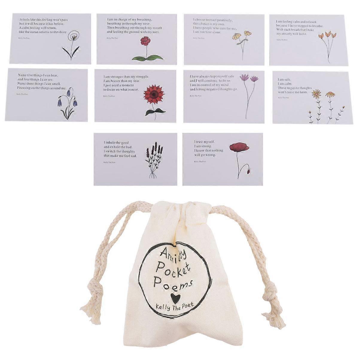 Anxiety Relief Pocket Poems Whimsical Heart Tree, the Magic of Handmade Whimsical Heart-Shaped Tree