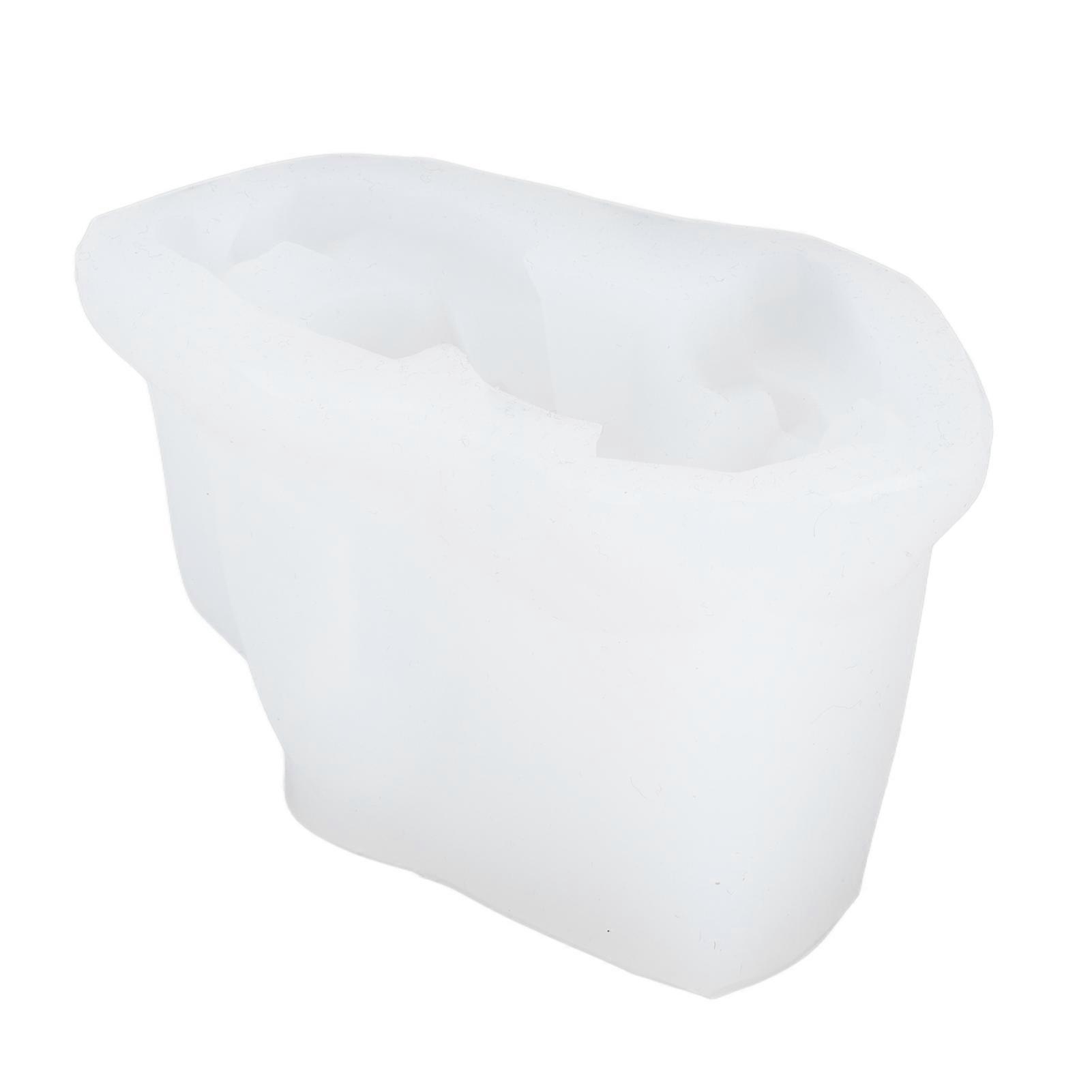 Silicone Candle Molds 3D Geometric Shape Safe Nontoxic Reusable Durable Nonstick Silicone Wax Mold