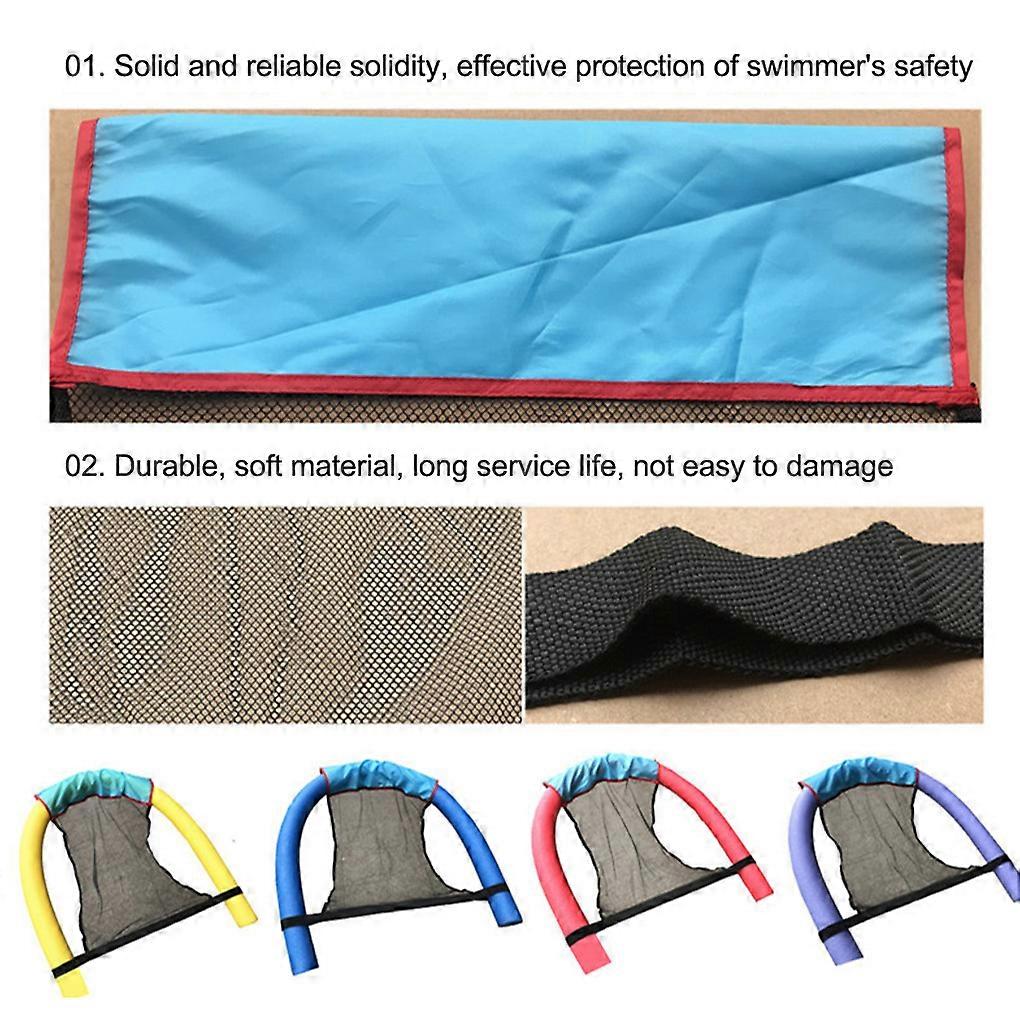 Pool Noodle Sling Mesh Chair Soft Noodle Chair Comfortable Mesh Noodle Sling for Floating Pool Noodle