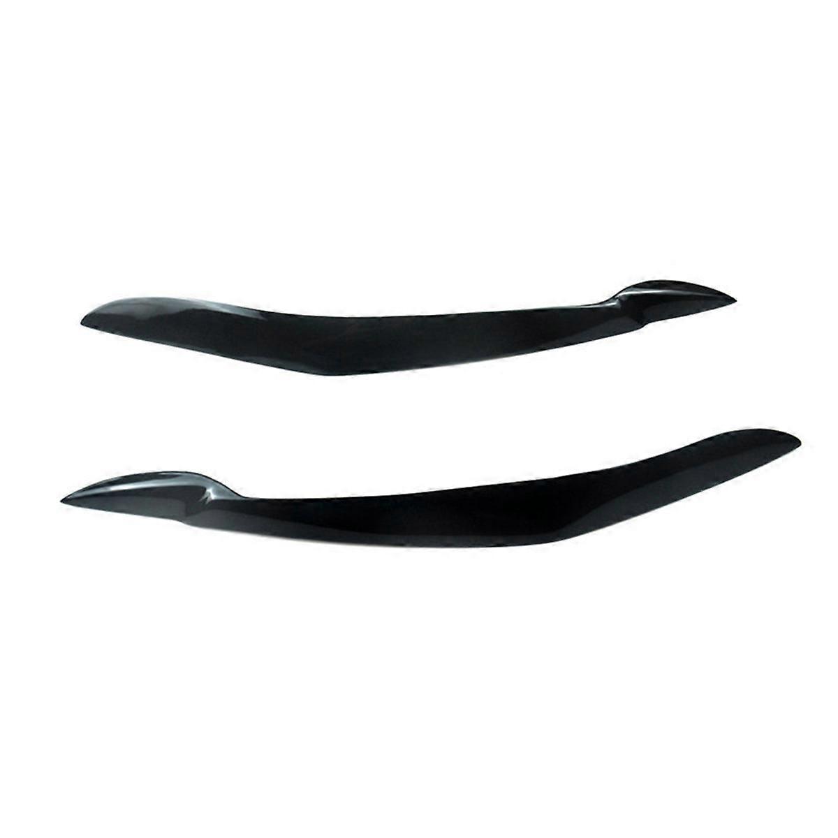 Car Front Resin Headlight Eyebrow Eyelid Cover for X5 E70 2007-2013 Gloss Black