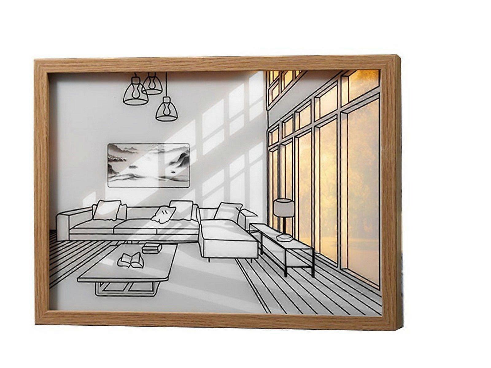 Light Up Picture Frame USB Powered LED Lighting Painting Home Decor Style 2