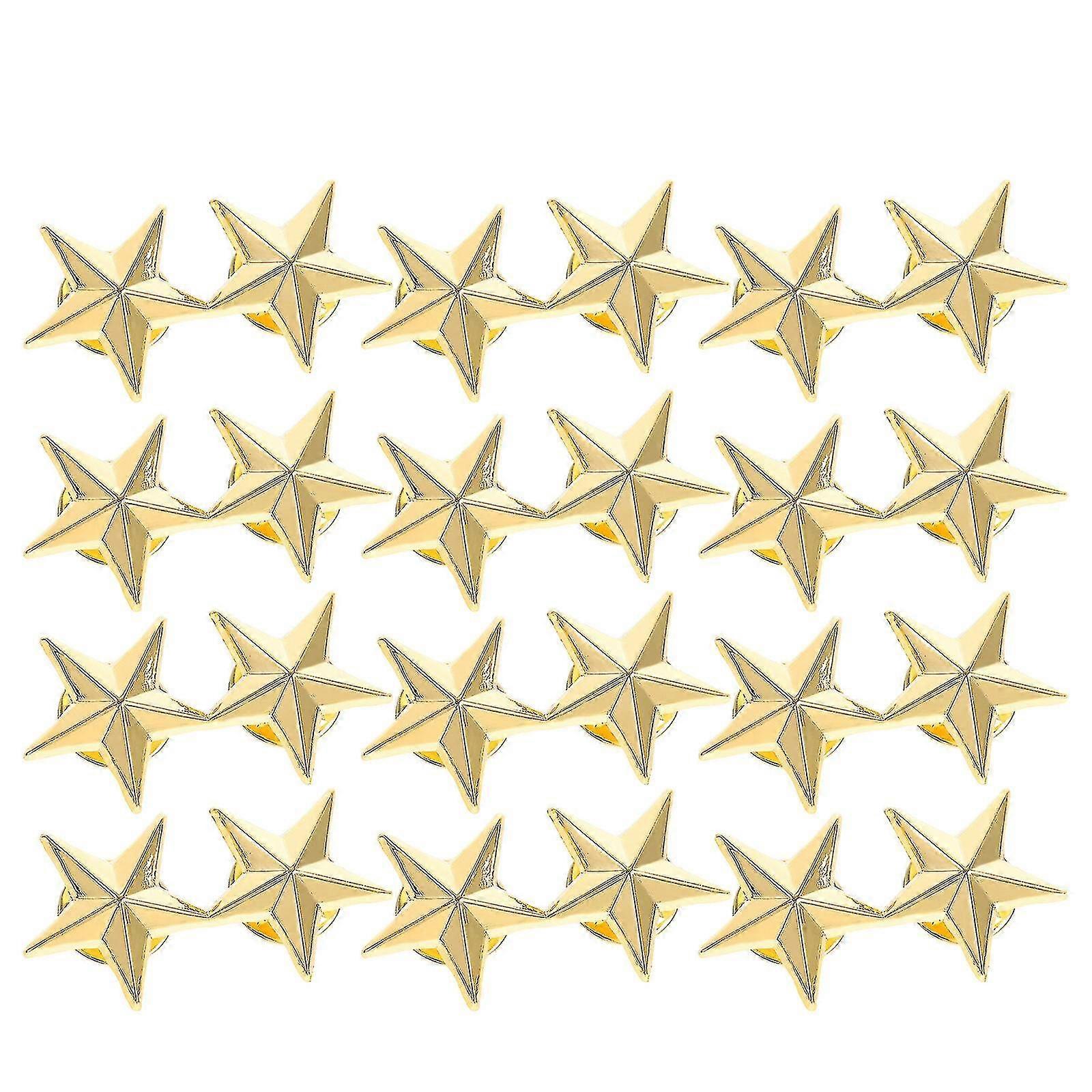 2023-12pcs Shape Badges Lapel Pins Rating Badges Costume Decorations-fg