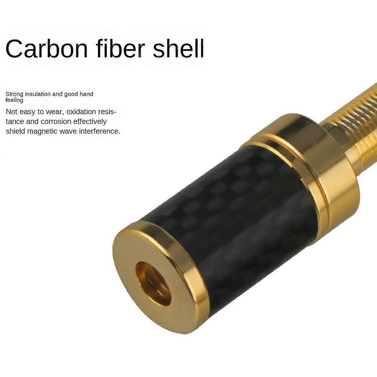 4Pcs HIFI Gold Plated Copper Speaker Binding Post Female Banana Jack Connector HIFI Audio AMP Banan