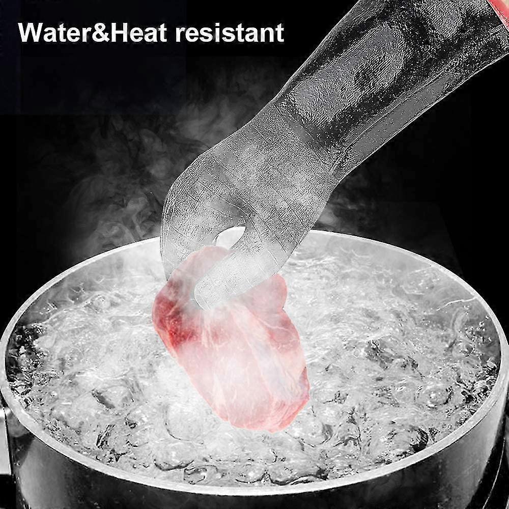 Guanti Da Forno Antiscivolo In Aramide E Silicone | Resistenti Al Calore Fino A 800°C, Impermeabili E Anti Olio | Facili Da Pulire, Paio Unico, Neri