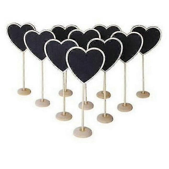 Heart shape wooden mini blackboard / chalkboard