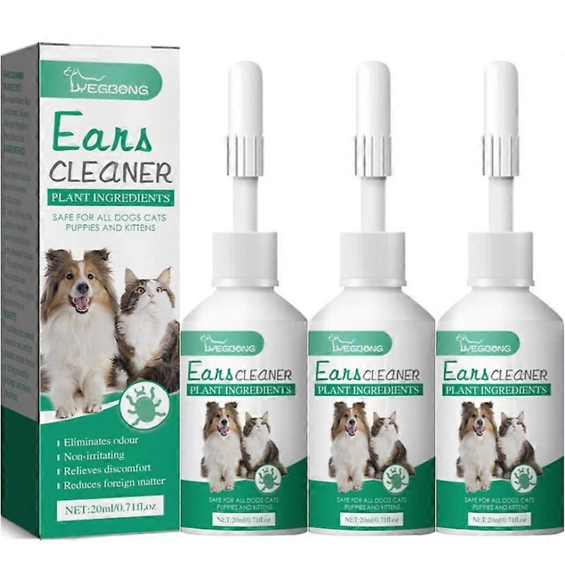 ペットの耳のドロップ猫犬の耳クリーナーダニの除去耳垢クリーン感染制御脱臭かゆみを和らげる犬の耳の洗浄ソリューション新しい