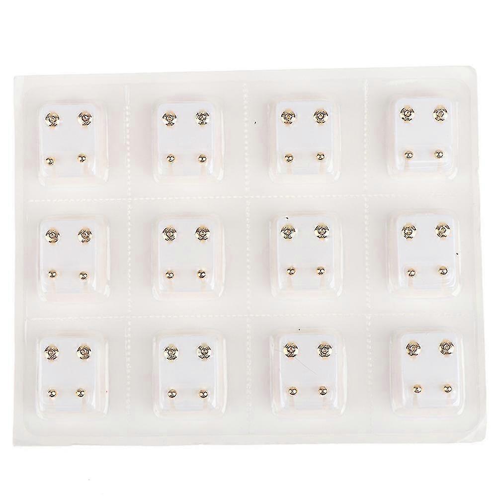 12 زوجا الأقراط الطبية ثقب أداة الأذن مسمار الجراحية الصلب الأقراط مجوهرات