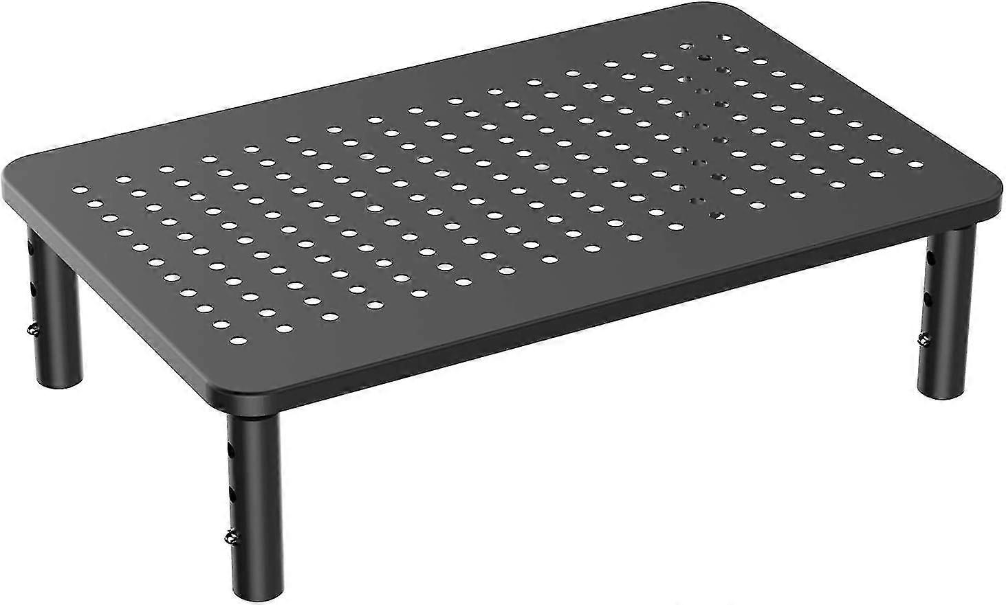 Monitor Stand - Ergonomic 3-height Adjustable Stand For Laptop, Computer, Printer