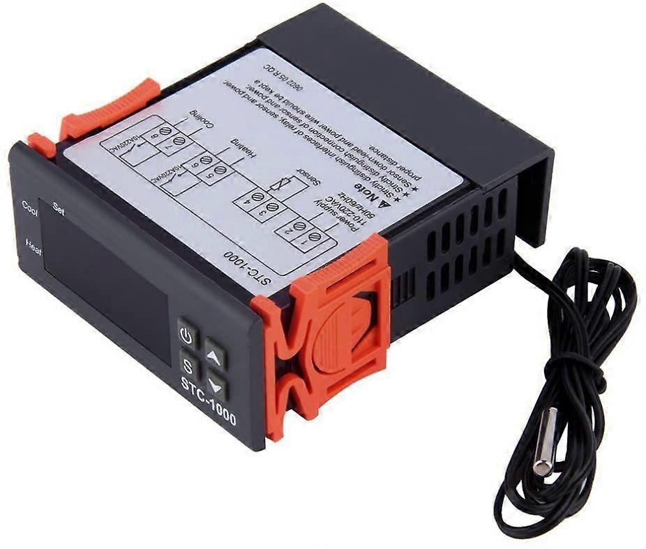 STC-1000 220V Termostato multiuso Regolatore di temperatura Calibrazione Fahrenheit e Display centigrado + Sonda sensore