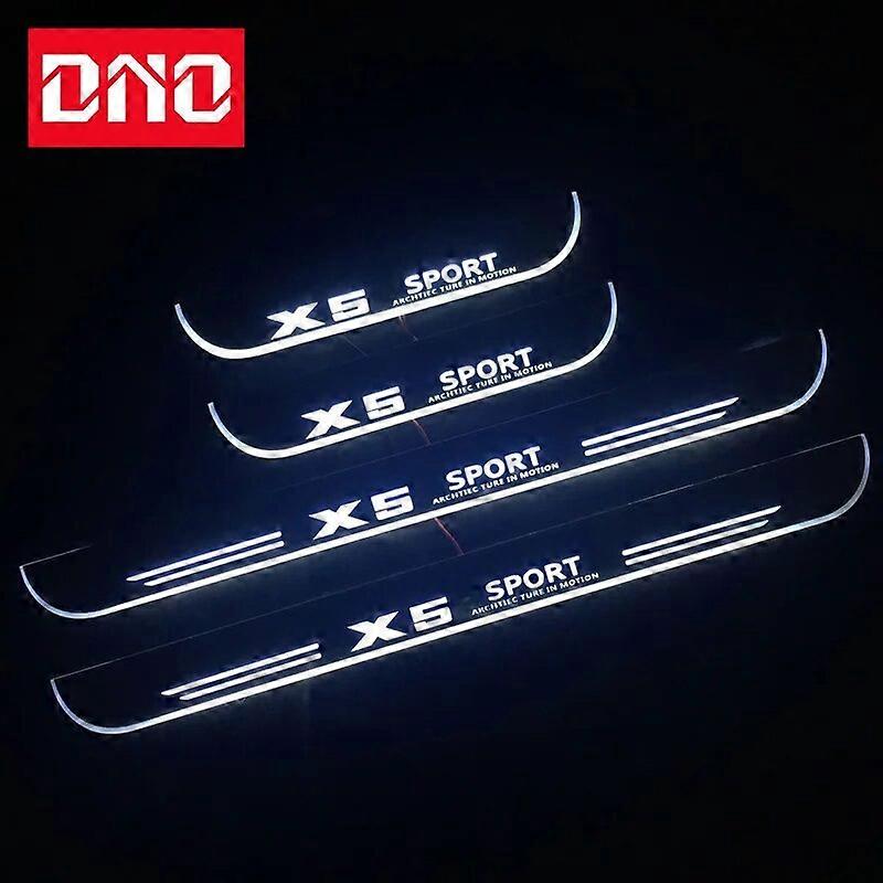 Door Sill Scuff Plate Pedal Ligths For BMW X5 E53 E70 F15 G05 Threshold Led Bar Pathway Dynamic Welcome Lamp