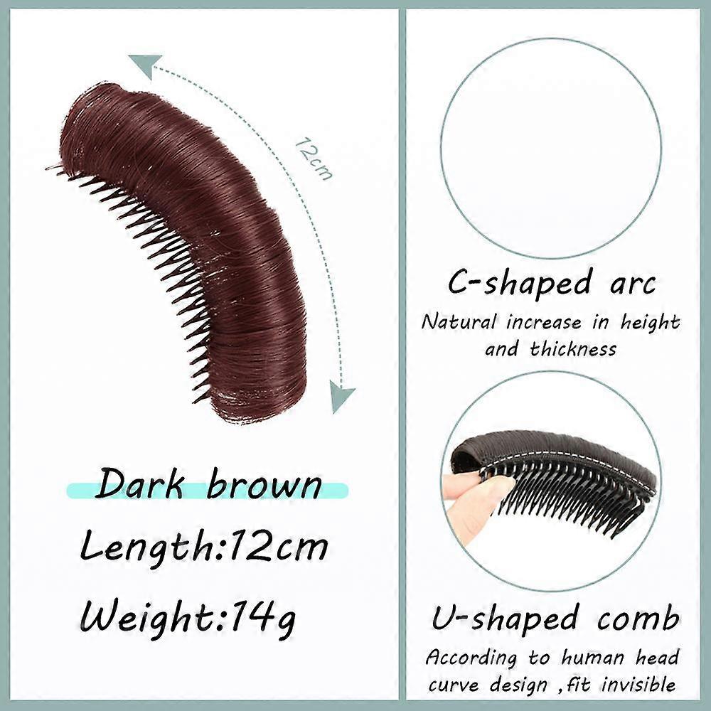 Wig Cushion Stable Comfortable High Temperature Fiber Insert Comb Invisible Fluffy Hair Pad for Female