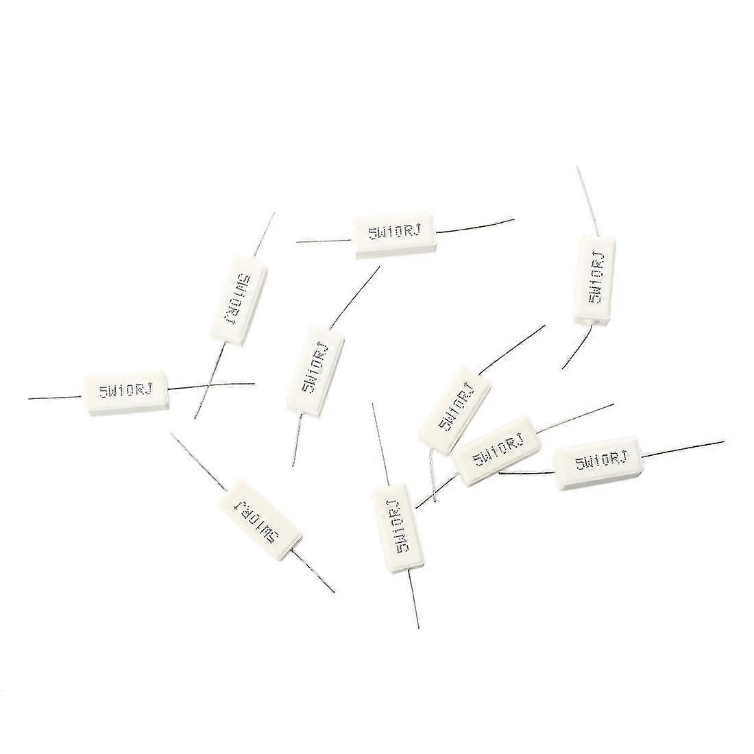 10 יחידות 5W 10 אוהם נגדי עומס קרמיים