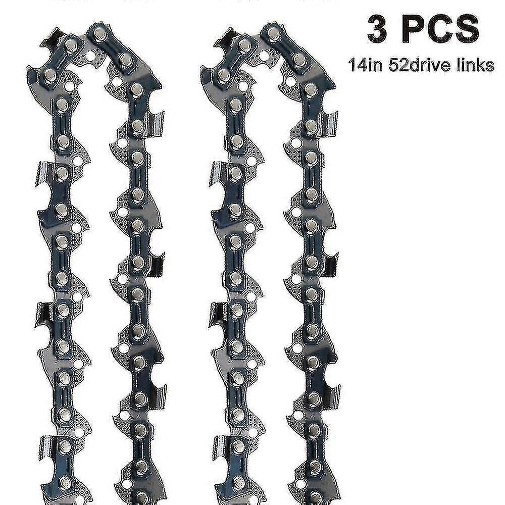3 Piece Set Universal Logging Chainsaw Chains 3/8 Lp Pitch Semi-chisel
